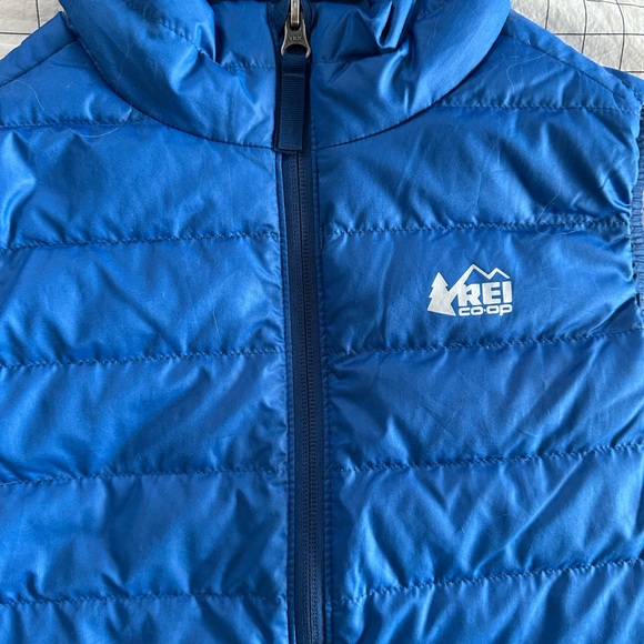 REI Kids Blue Quilted Puffer Vest 10/12 - Picture 3 of 7